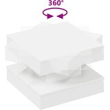  Klub stolić rotirajući za 360 stupnjeva bijeli 50x50x34,5 cm | Shoptok.si