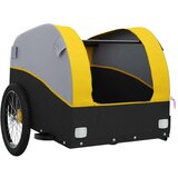  Teretna prikolica za bicikl crno-žuta 45 kg željezna | shoptok.hr