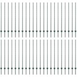  Stup za ogradu 44 pcs Zelena 180 cm Čelik | shoptok.hr