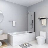 Pregrada za tuš ESG 68 x 130 cm crna | shoptok.hr