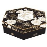 Easy Life Set 6 kozarcev za črno kavo z lesenim podstavkom Atmosphere Artdeco Flower / 6 kos / porcelan, (20456198) | Shoptok.si