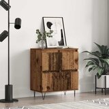 vidaXL Strani šal Rjava 60 x 35 x 70 cm Konstruiran les Cene