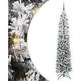 vidaXL Umestno božično drevo Zelena 240 cm PVC in Jeklo in Plastika | Shoptok.si