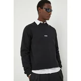 Msgm Bombažen pulover moška, črna barva