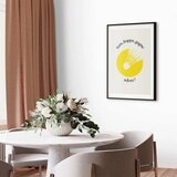  Plakat - Shuttlecock Against the Yellow Sun 40x60 Crni okvir s margom | shoptok.hr