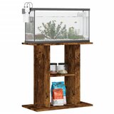  Stalak za akvarij dimljeni hrast 60x30x60 cm Konstruirano drvo | shoptok.hr