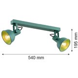  Argon 7174 - Spot svetiljka LENORA 2xE14/7W/230V zelena | Eponuda.com