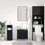 Kabinet za umivalnik Črni hrast 60x30x60 cm Inženirski les, (22040445) | Shoptok.si