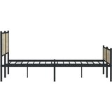 Metalni okvir kreveta bez madraca boja hrasta sonome 160x200 cm | shoptok.hr