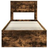  Okvir za krevet s madracem Dimljeni hrast 90 x 200 cm | shoptok.hr
