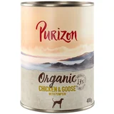 Purizon Organic 6 x 400 g - Piščanec in gos z bučo