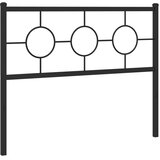  Metalno zamjensko uzglavlje crno 107 cm | shoptok.hr