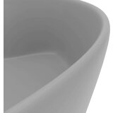 vidaXL Razkošen umivalnik mat svetlo siv 36x13 cm keramičen | Shoptok.si