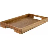 pladenj 50x30xh5 cm, pravokoten, les akacija, oreh