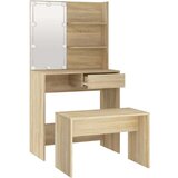  Set toaletnog stolića boja hrasta sonome LED konstruirano drvo | shoptok.hr