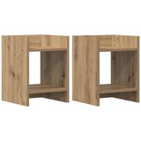  Stalak za biljke s policom 2 pcs Zanatski Hrast 30 x 30 x 40 cm | shoptok.hr
