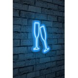 Wallity Zidna LED dekoracija Champagne Glasses, IP67, 375 cm 12V, Plava | ePonuda.com