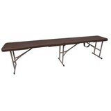 Denis zložljiva klop Rattan design 183x28x44 | Shoptok.si