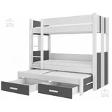ADRK Furniture Pograd Artema - 90x200 cm - bel/antracit