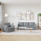  Set sofe 2 pcs Svijetlo siva 201 x 80 x 85 cm tkanina | shoptok.hr