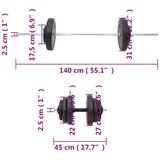  Dvoručni i jednoručni uteg s pločama 60 kg | shoptok.hr