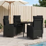 Set stolića za sofu s jastukom s jastukom 5 pcs Crna | shoptok.hr