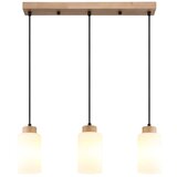 Globo 15977-3H - Luster na sajli ROWENA 3xE27/60W/230V bež/bela | Eponuda.com