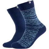 Športne nogavice 2PPK Men Casual Fashion Jacquard Socks Modra