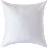 HOMESCAPES Bela prevleka za vzglavnik iz organskega bombaža, 400 niti, 60x60 cm, (20751080) | Shoptok.si