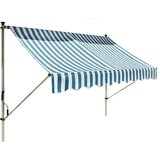 SUNFUN tenda s nosačem (plavo-bijele boje, širina: 2,5 m, izvlačenje: 1,3 m) Cijene