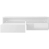  Set uklapajućih stolića za kavu sjajni bijeli 100x100x26 5 cm | shoptok.hr