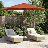  Vrtni suncobran 230 x 230 cm Poliester Pravokutni Terakota | shoptok.hr