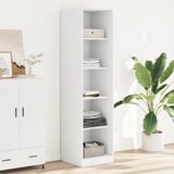 Furnova Garderobna omara bela 50x50x200 cm iverna plošča, (21930438) | Shoptok.si