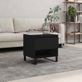 vidaXL Klubska mizica črna 50x46x50 cm inženirski les | Shoptok.si
