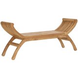  Vrtna klupa 2 -Seater 126 cm Čvrsto teak drvo Prirodna | shoptok.hr