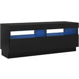 Maison Chic TV omarica - TV stojalo - Televizijska omarica z LED lučkami črna 100x35x40 cm, (21699467) Cene