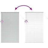 vidaXL Zavjesa za prozor sa zavjesama Ostalo Srebrna 135 x 220 cm Aluminij | shoptok.hr