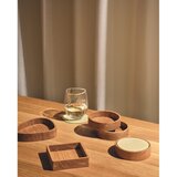 LIND DNA Dekorativna lesena škatla za shranjevanje v naravni barvi 11x11x3 cm Square S – | Shoptok.si