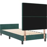 vidaXL Krevet Tamno Zelena 90x190 cm Baršun | shoptok.hr