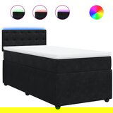 Maison Chic Box spring postelja - Vzmetna postelja z vzmetnico črn 90x190 cm žamet SL4211, (21888779) | Shoptok.si