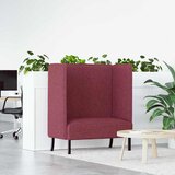 SOFA s visokim naslonom 101cm boja crnog vina tkanina | shoptok.hr