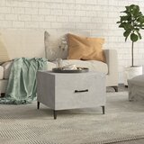 vidaXL Stolić za kavu s metalnim nogama boja betona 50 x 50 x 40 cm Cijene