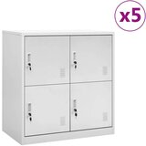 Ormarići s ključem 5 kom svjetlosivi 90 x 45 x 92 5 cm čelični Cijene