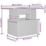  Vrtna sedežna garnitura z blazino 6 pcs Siva poli ratan, (5000144761) | Shoptok.si