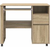  Stol s kotačićima s ladicama Sonoma hrast 91 x 50 x 77 cm | shoptok.hr