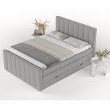 Maison de Rêve Svetlo siva boxspring postelja s prostorom za shranjevanje 200x200 cm Ruby – | Shoptok.si