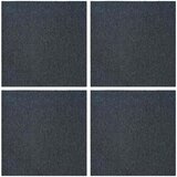  Tepih pločica Plavo Sivo 50 x 50 cm 4 pcs PP i bitumen | shoptok.hr