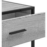 vidaXL Konzolna mizica siva sonoma 90x35x80 cm inženirski les | Shoptok.si