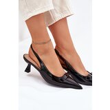 Boto Patented High Heels With Bow Black Naylna | Shoptok.si