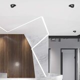  Ugradna LED tačkasta svetiljka LED/12W/230V 3000/4000/6400K Ø 12 cm crna | Eponuda.com